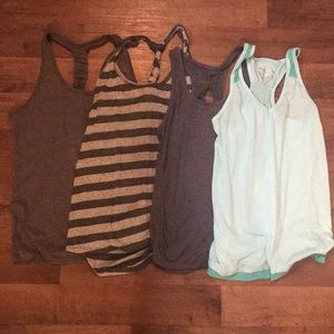 4 Sleeveless Work-Out Tanks